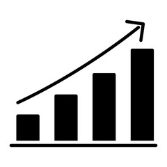 A perfect design icon of growth chart