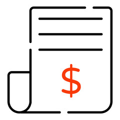 Dollar on folded paper showcasing financial paper