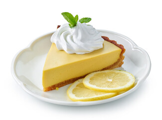 slice of lemon tart