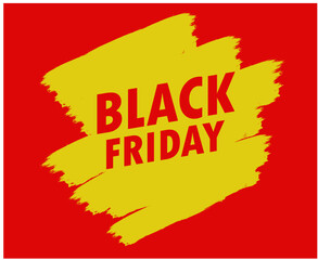 Fototapeta na wymiar Black Friday Design Vector Holiday illustration advertising 29 November Red And Yellow abstract Sale 
