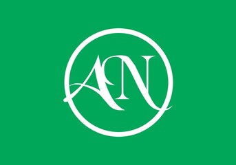 Unique shape of AN initial letter