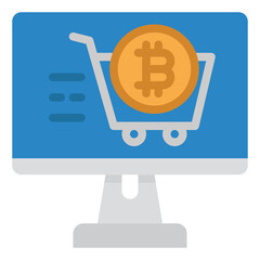 bitcoin flat icon