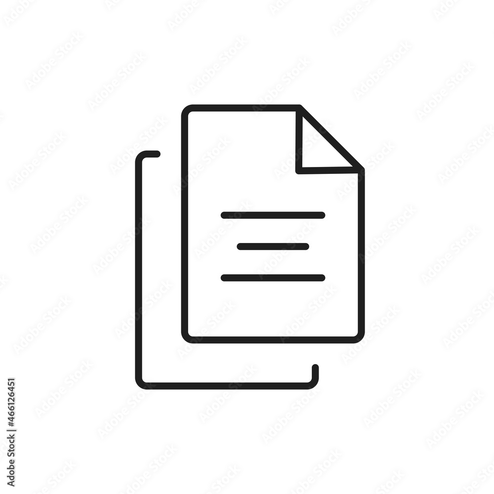 Poster copy linear icon. thin line customizable illustration. vector isolated outline drawing. editable str