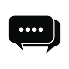 Chat Icon in trendy flat style isolated on grey background. Speech bubble symbol for your web site design, logo, app, UI. Vector illustration, EPS10.