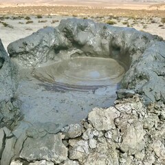 mud volcanic crater