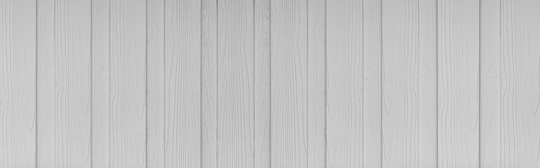 Panorama of White grey wood color texture vertical for background. Surface light clean of table top view. Natural patterns for design art work and interior or exterior