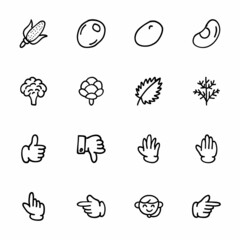 hand drawn Icons - Doodles, vector