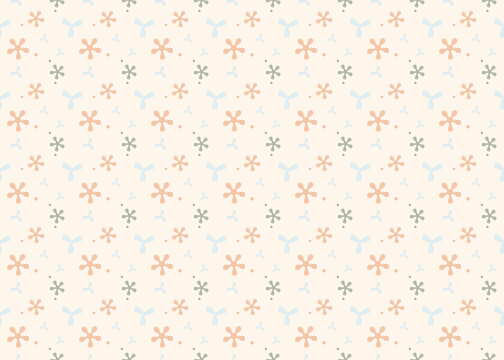 abstract star free form with pastel tone seamless pattern vector ep83