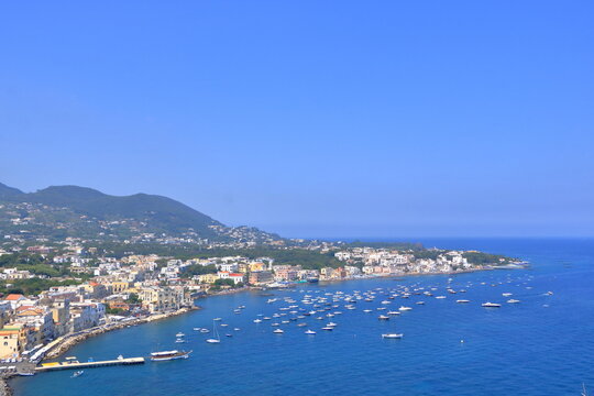 Ischia island - view from castle Aragonese, Italy © Dynamoland
