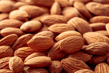 Almonds. Selective focus.