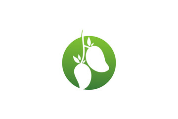 Mango logo template design vector , icon illustration