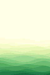 Obraz premium Cover page template. Page template with soft curves in yellow-green colors. Can be used as a banner, flyer, poster, business card, brochure. Trendy vector illustration.