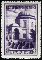 Republic of Turkey postage stamp. Republic of Turkey historical stamp. A postage stamp printed in Republic of Turkey.