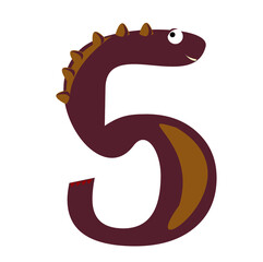 dinosaur themed figure vector