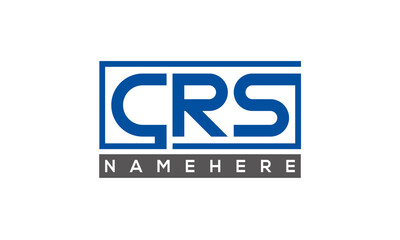 CRS Letters Logo With Rectangle Logo Vector