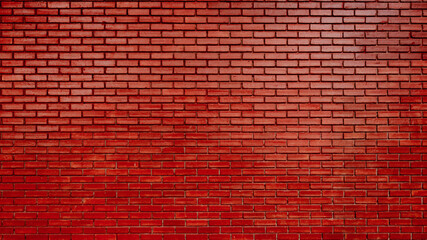 Fototapeta na wymiar Empty red brick wall texture. Pattern background.