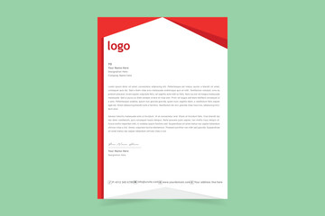 Real estate letterhead design. Professional business letterhead design. Corporate Letterhead Templates For Your architecture and real estate company. Vector Illustration