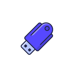 pendrive icon, usb stick on white