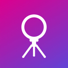 ring light, led lamp vector icon