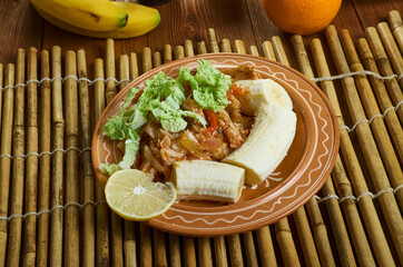 Green Fig and Saltfish