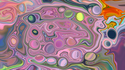 Abstract multicolored textured liquid background