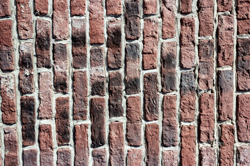 Abstract brick wall texture with dirty spots for the background for the design. Textured background illustration. Architectural Wallpaper