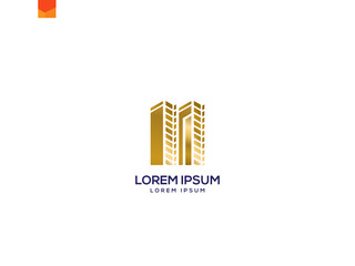 luxury building logo. luxury building logo vector. Creative And Professional logo for new company. golden color logo.svg