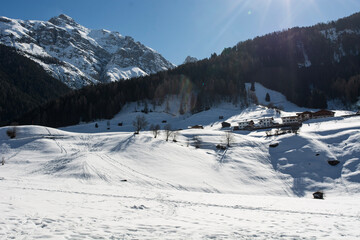 ski resort in mountains