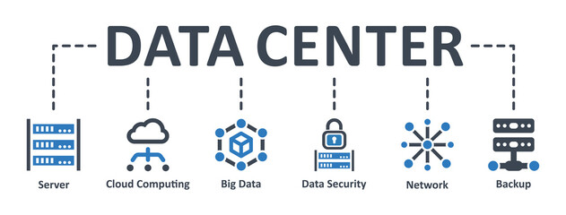 Data Center icon - vector illustration . data, server, storage, infographic, template, presentation, concept, banner, pictogram, icon set, icons .