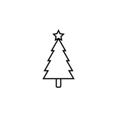 christmas tree icon, christmas vector, tree illustration