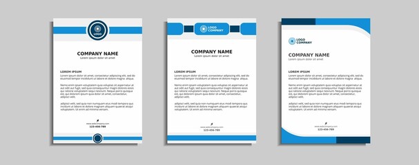 modern corporate letterhead template design