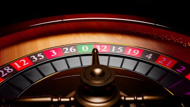 Presentation of a luxury casino roulette wheel with a yellow spinning fireball.