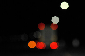 City lights in the dark