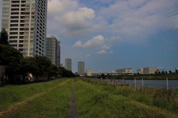 横浜ポートサイド公園の風景