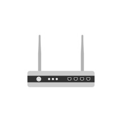Router modem icon design template vector isolated illustration