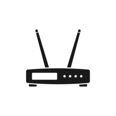 Router modem icon design template vector isolated illustration