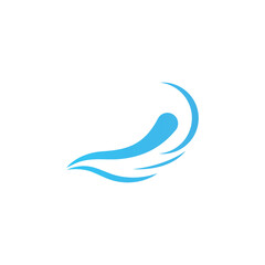 Water wave icon vector