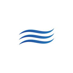 Water wave icon vector