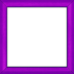 紫色の正方形の木製フレームのイラスト