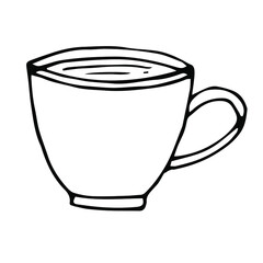 Coffee vector illustration, hand drawing sketch