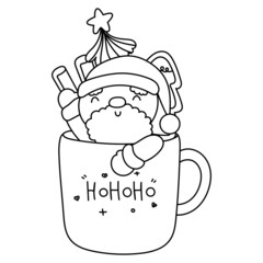 Christmas santa mug