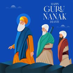 Guru Nanak Jayanti Creative Vector
