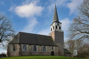 Fototapeten Church, Kerk op de Hoogte in Wolvega, Friesland province, The Netherlands © Holland-PhotostockNL