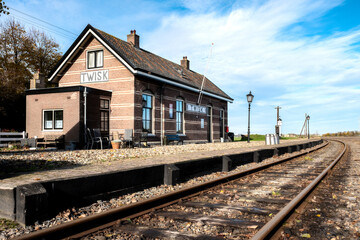 Fototapeta na wymiar Station Twisk (1887) op de lijn Hoorn-Medemblik, Noord-Holland Province, The Netherlands