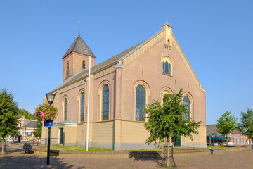 Fototapeta na wymiar Nicolaaskerk in Heino, Overijssel Province, The Netherlands