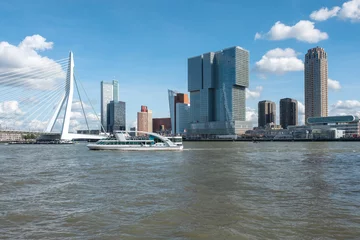 Printed kitchen splashbacks Erasmus Bridge Rotterdam, Zuid-Holland Province, The Netherlands