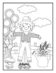 Thanksgiving Coloring Pages for Kids, Fall Coloring Pages for Kids, Autumn Coloring Pages for Kids