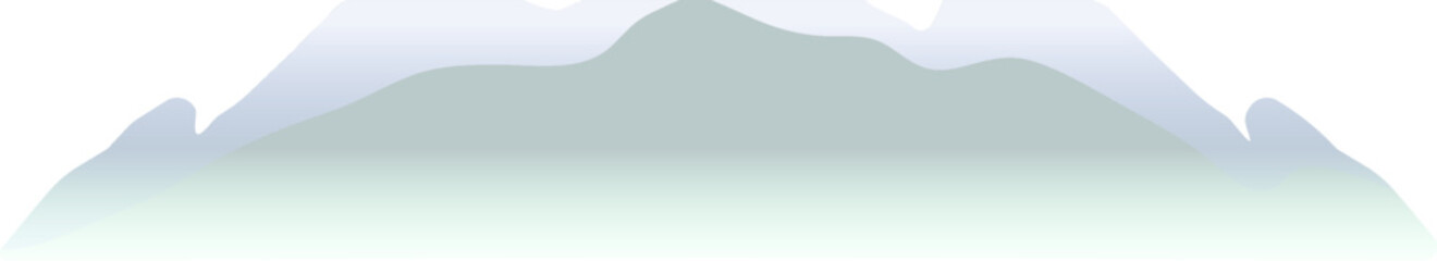 
High gray - blue mountain in flat vector style on white background.