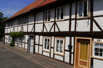Fototapeta na wymiar Fachwerkhäuser in Hornburg