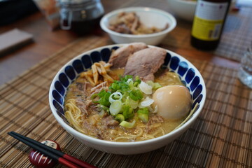 テキサスで作った自家製ラーメン